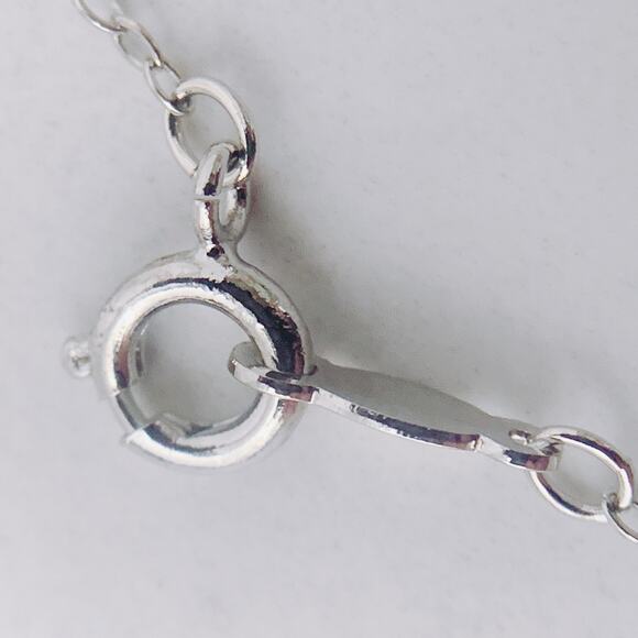 VTG Signed HMS Sterling Silver Necklace and Amethyst Pendant in Box 1970s 1980s - Picture 10 of 15